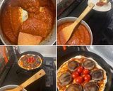 椎茸と生ハムと　ミニトマトの　ナポリピザ作り方3写真