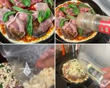 椎茸と生ハムと　ミニトマトの　ナポリピザ作り方6写真