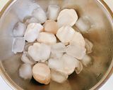 冷凍ホタテ解凍で♪ほたて貝柱のゴマ漬け丼作り方2写真