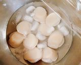 冷凍ホタテ解凍で♪ほたて貝柱のゴマ漬け丼作り方3写真