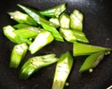 オクラのタイ風炒め物作り方2写真