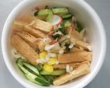 カップ麺で冷やしキツネうどん作り方4写真