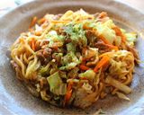 mレンジで粉末ソース焼きそば１人前作り方6写真
