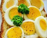 茹で卵ピザ♪作り方4写真