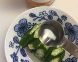 おくらのチーズ蒸し★簡単ダイエットおかず作り方3写真