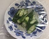 おくらのチーズ蒸し★簡単ダイエットおかず作り方6写真