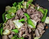 【牛肉とピーマンとキャベツの味噌炒め】作り方6写真