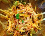 コストコ☆ロティサリーチキン家系からし麺作り方4写真