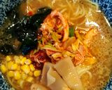 コストコ☆ロティサリーチキン家系からし麺作り方5写真
