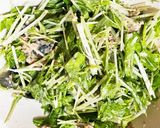 簡単デリ風！サバ缶と水菜のサラダ作り方4写真