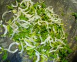 ヘルシー！セロリの葉とじゃこの混ぜご飯！作り方3写真