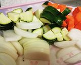 夏野菜の豚肉カレー作り方1写真