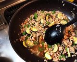 夏野菜とミンチのオイスター炒め作り方6写真