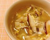 椎茸と舞茸のかき玉スタミナスープ作り方5写真