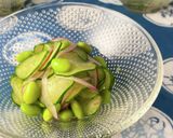 ＊きゅうりと玉ねぎ、枝豆の酢の物＊作り方2写真
