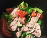 カレー焼きそば☆夏野菜使用作り方1写真