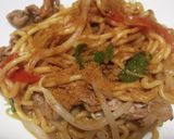 カレー焼きそば☆夏野菜使用作り方5写真