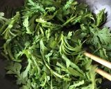 春菊の卵とじ作り方1写真