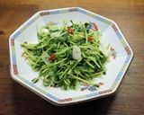 豆苗のにんにく炒め作り方6写真