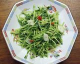 豆苗のにんにく炒め作り方5写真