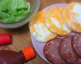 ポッチャマのパンでハムエッグバーガー作り方22写真