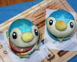 ポッチャマのパンでハムエッグバーガー作り方24写真
