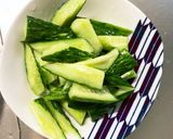漬け時間なしきゅうり麺ポンうまだれ浅漬け作り方2写真