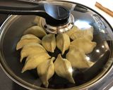 ズッキーニ卵チーズの美味しい煎包♪作り方7写真
