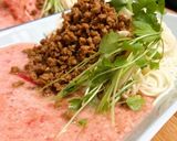 冷やしとろろトマトそうめん作り方4写真