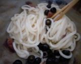 冷やしオリーブ梅かつお節うどん♪作り方6写真