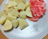 じゃがいもと豚肉の煮物(粉吹き風に)作り方2写真