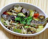 岩魚ときのこのアクアパッツァ作り方8写真