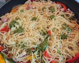 バジル焼きそば作り方4写真