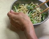 簡単★舞茸えのき春菊のかき揚げそうめん作り方6写真