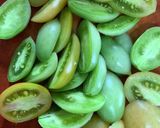 青トマトの精進揚げ作り方2写真
