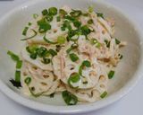 簡単！安い早い♪れんこんの梅ごま大葉和え作り方4写真