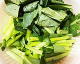 小松菜のペペロンチーノ風作り方1写真