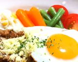 ハンバーグソースの そぼろ丼作り方6写真