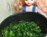 リカちゃん♡甘酸っ*梅肉 蜂蜜モロヘイヤ作り方7写真