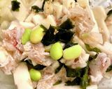 さっぱり夏！長芋と蟹の山葵胡麻和え作り方1写真