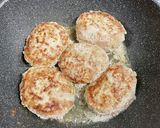 豚と蓮根のもち麦入りハンバーグ作り方5写真