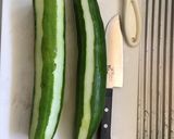 太いキュウリの肉詰めスープ作り方1写真