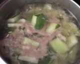 太いキュウリの肉詰めスープ作り方3写真