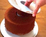 濃厚！！21cmのココアシフォンケーキ作り方46写真