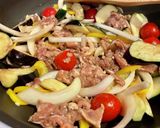 豚こまと夏野菜の炒め煮作り方3写真