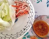 味つけ簡単！カニカマレタスチャーハン作り方1写真