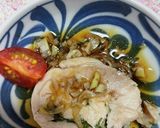 #火を使わないレンチン5分鶏肉の香味蒸し作り方10写真