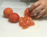 ナスとベーコンの旨辛ラー油トマトパスタ♡作り方3写真