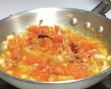 ナスとベーコンの旨辛ラー油トマトパスタ♡作り方10写真