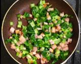 小松菜とベーコンの目玉焼き丼作り方4写真